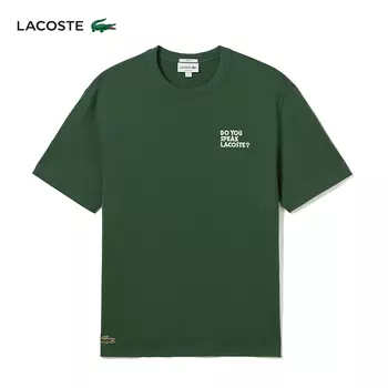 Футболка Lacoste с короткими рукавами, зеленый