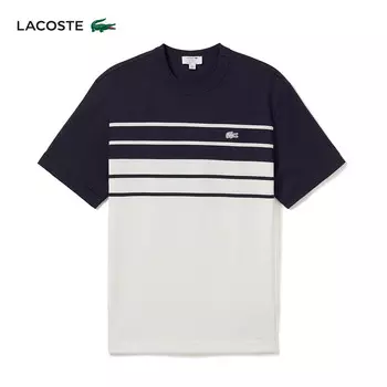 Футболка Lacoste в полоску, синий/черный
