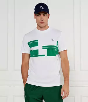 Футболка Lacoste x Novak Djokovi Regular Fit, белый