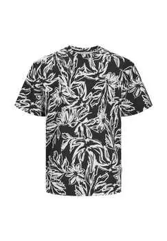 Футболка Lafayette рубашка с короткими рукавами Jack & Jones, черный
