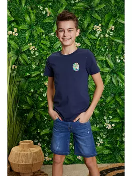 Футболка lamino, темно синий