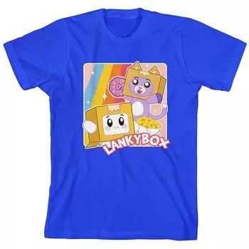 Футболка Lanky Box Boxy & Foxy для мальчиков 8–20 лет Licensed Character, синий
