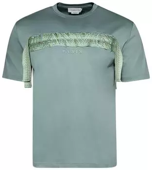 Футболка Lanvin Curb Lace T-Shirt 'Vert De Gris', зеленый