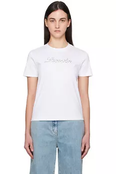 Футболка Lanvin с вышивкой бисером Lanvin, белый