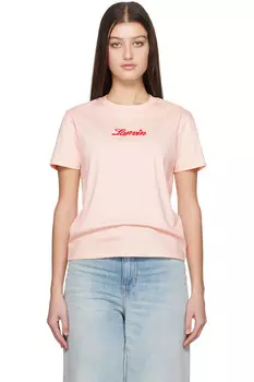 Футболка Lanvin с вышивкой Lanvin, розовый