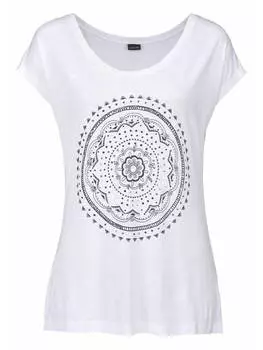 Футболка LASCANA, белый