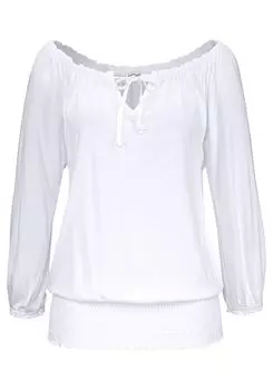 Футболка LASCANA Carmen, белый