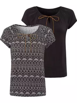 Футболка Lascana, черный