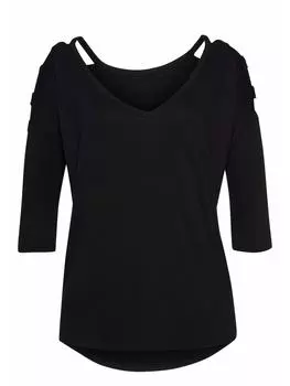 Футболка LASCANA, черный