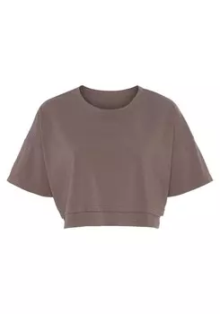 Футболка LASCANA, цвет Chocolate