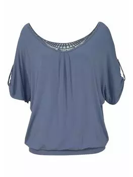 Футболка LASCANA, цвет rauchblau