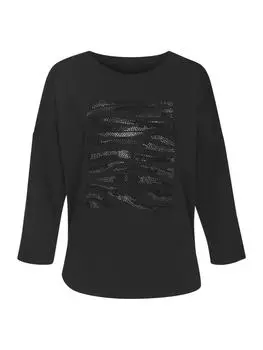 Футболка LASCANA, цвет schwarz, silber