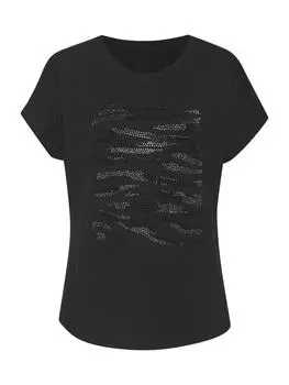 Футболка LASCANA, цвет schwarz, silber