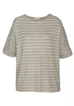 Футболка LASCANA, цвет Stone