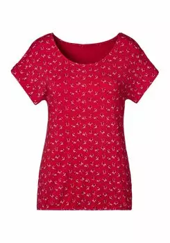 Футболка LASCANA, красный