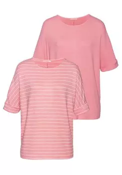 Футболка LASCANA, красный