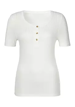 Футболка LASCANA, кремовый