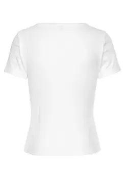 Футболка LASCANA Kurzarm, белый