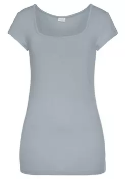 Футболка LASCANA Kurzarm, синий