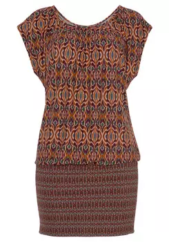 Футболка LASCANA Long, цвет bedruckt