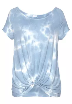 Футболка LASCANA Rundhals, синий