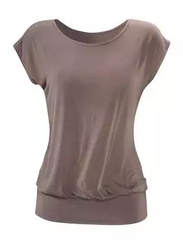 Футболка LASCANA, серо-коричневый