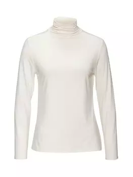 Футболка LASCANA Stehkragenshirt, кремовый