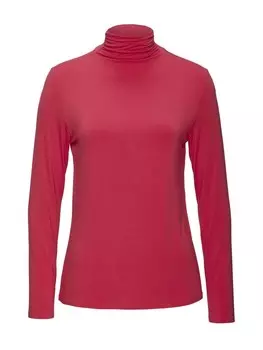 Футболка LASCANA Stehkragenshirt, розовый