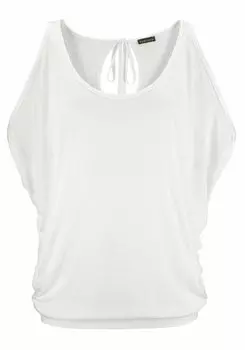 Футболка LASCANA Strand, кремовый