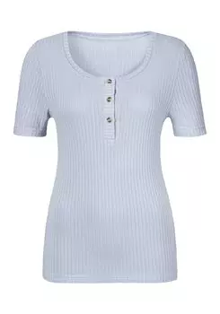 Футболка LASCANA, светло-синий