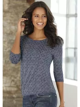 Футболка LASCANA, темно-синий