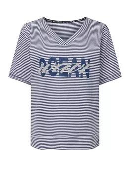 Футболка LAURASN, цвет mittelblau