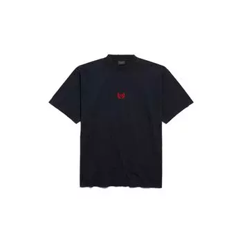 Футболка Laurel Classic, средний размер BALENCIAGA, черный