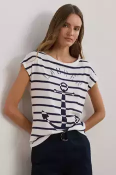 Футболка Lauren Ralph Lauren, белый