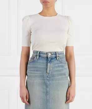 Футболка LAUREN RALPH LAUREN DOYANIS-MID SLEEVE Slim Fit, бежевый