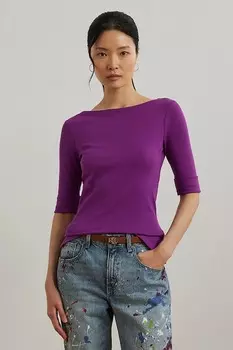 Футболка Lauren Ralph Lauren, фиолетовый