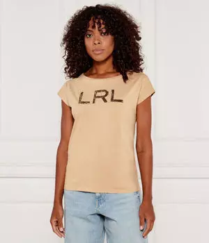 Футболка Lauren Ralph Lauren Relaxed Fit, бежевый