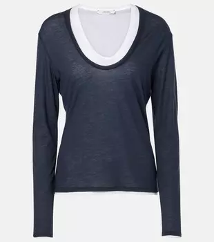 Футболка Layer Love с многослойным джерси Dorothee Schumacher, темно-синий