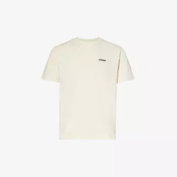 Футболка Le Футболка из хлопкового джерси с фирменной биркой Gros Grain Jacquemus, бежевый