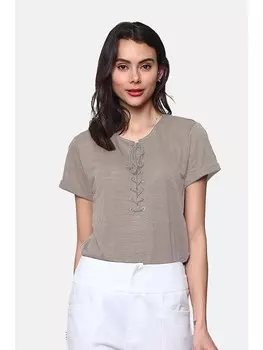 Футболка Le Jardin du Lin, серо-коричневый