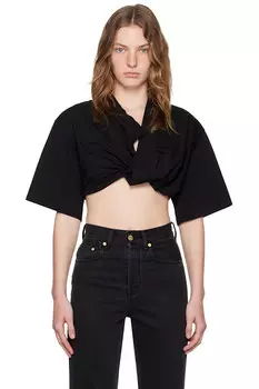 Футболка 'le t-shirt bahia court' Jacquemus, черный