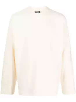 Футболка Le t-shirt Typo с длинными рукавами JACQUEMUS, нейтральный