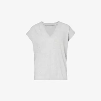 Футболка le v из джерси из органического хлопка Frame, серый