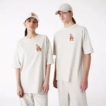 Футболка League essntls lc os tee losdod New Era, бежевый