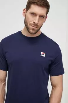 Футболка Ledce из хлопка Fila, темно-синий