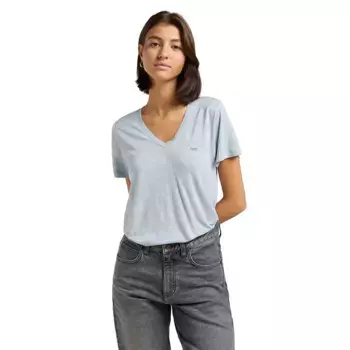 Футболка Lee 112363616 short sleeve v neck, серый