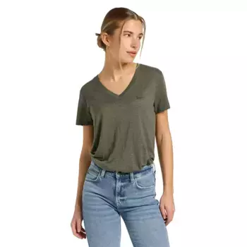 Футболка Lee 112370954 short sleeve v neck, зеленый