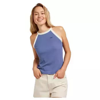 Футболка Lee Cropped Halter Sleeveless, фиолетовый