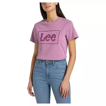 Футболка Lee Regular Graphic Short Sleeve Crew Neck, розовый