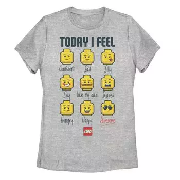 Футболка Lego для юниоров с изображением выражений парня «Today I Feel» Licensed Character